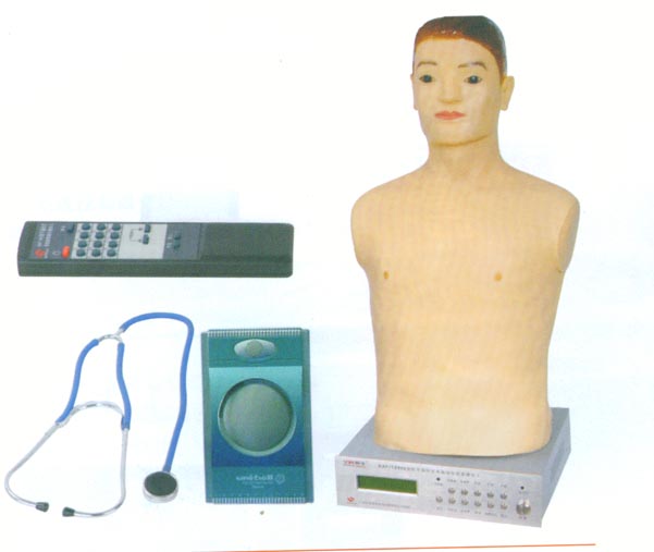 體格檢查技能訓(xùn)練模型|數(shù)字遙控式電腦胸部心肺聽診模擬人（男性）