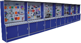 智能型語(yǔ)音解說(shuō)聲動(dòng)同步電腦控制《機(jī)械原理》陳列柜