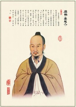 中醫(yī)掛圖：扁鵲畫(huà)像掛圖