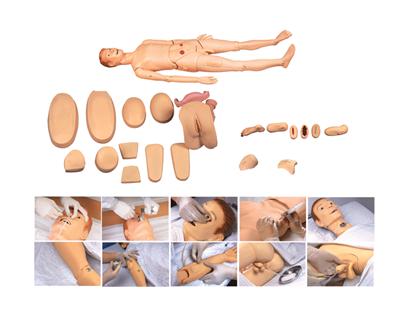 高級(jí)全功能護(hù)理訓(xùn)練模擬人(男性)