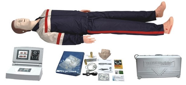 高級(jí)移動(dòng)顯示自動(dòng)電腦心肺復(fù)蘇模擬人
